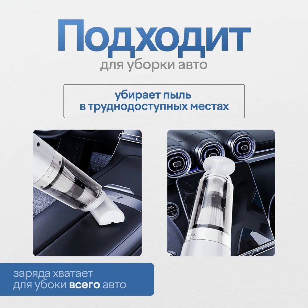 Пылесос вертикальный беспроводной для дома и автомобиля(图3)