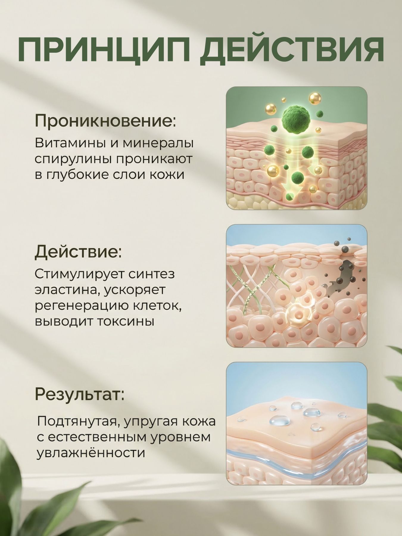 Масло для лица омолаживающее спирулина