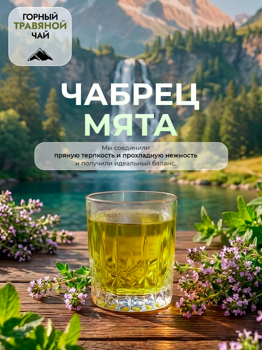 Горный чай травяной Чабрец и мята