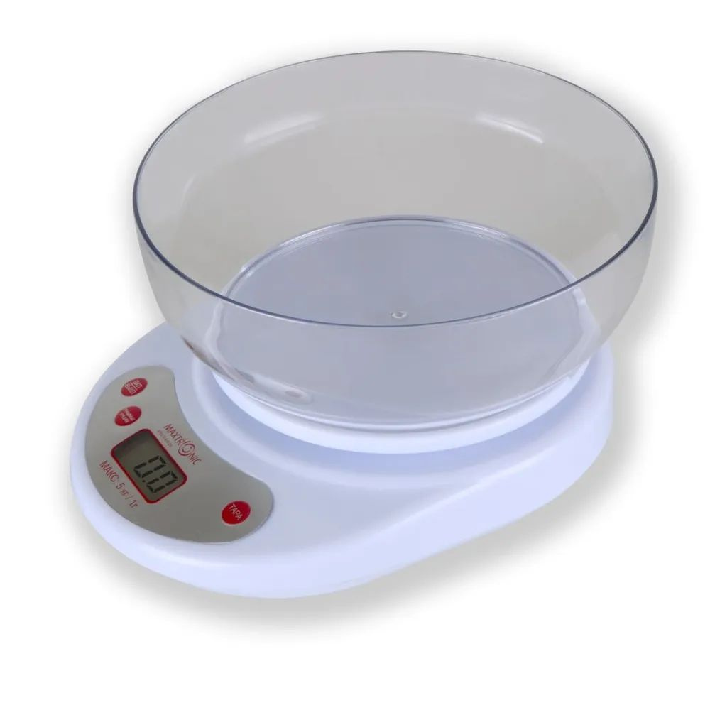 Maxtronic Электронные кухонные весы Весы кухонные электронные MAXTRONIC MAX-1811А, белый  #1