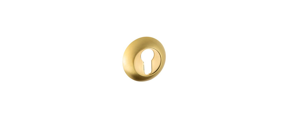 Накладка круглая под евроцелиндр BUSSARE B0-10 S.GOLD Золото матовое  #1