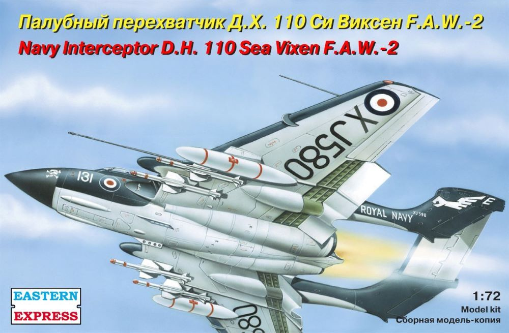 Сборная модель Восточный Экспресс Палубный истребитель De Havilland DH.110 Sea Vixen  #1