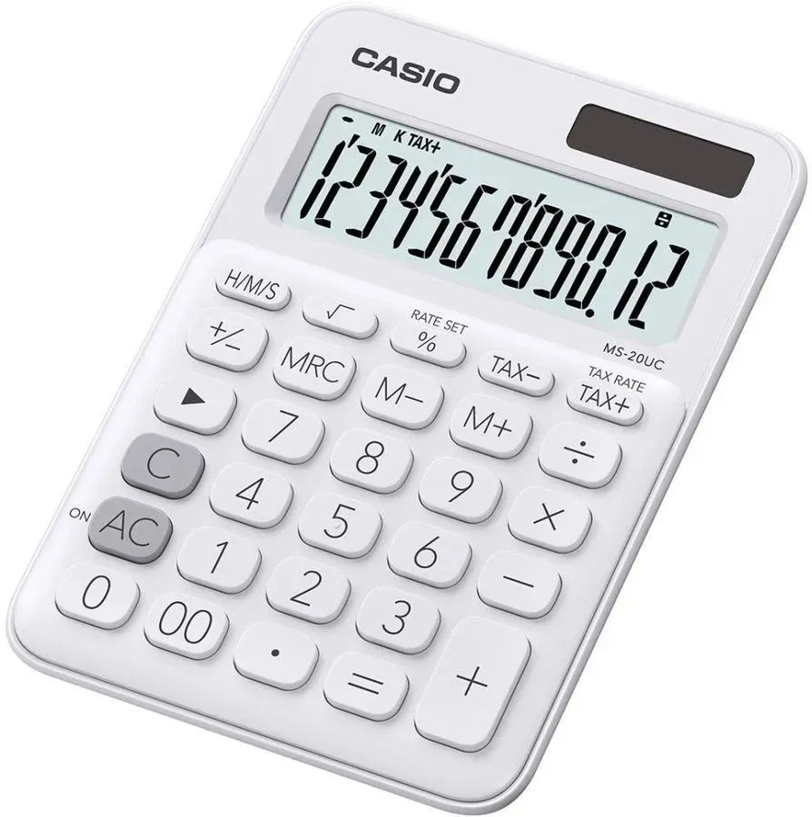 Настольный калькулятор CASIO MS-20UC-WE-W-EC #1