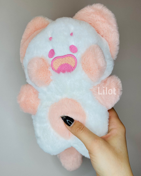 Мягкий плюшевый котенок Дуду розовый / мягкая игрушка Dudu cat ...