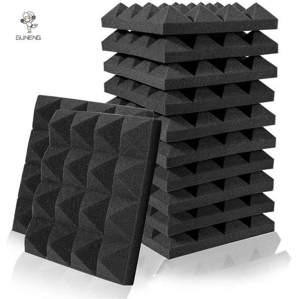 12 шт.акустический поролон пирамида 25x25x5cm ji по низкой цене с ...