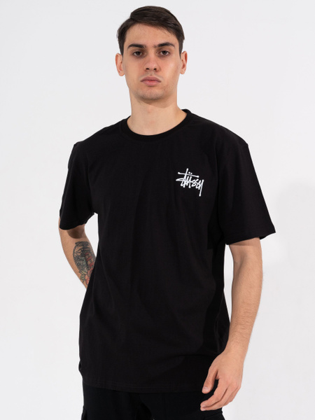 Футболка Stussy, размер 54, цвет черный, хлопок 100% - купить по ...