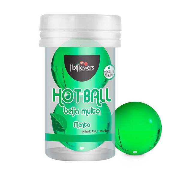 HotFlowers Лубрикант на масляной основе Hot Ball Beija Muito с ароматом ...