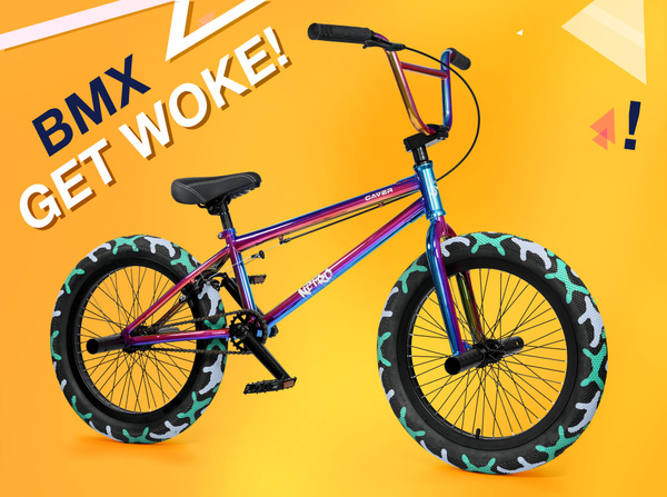 Трюковой велосипед bmx 20 дюймов бензиновый градиент радужный nitro 713 ...
