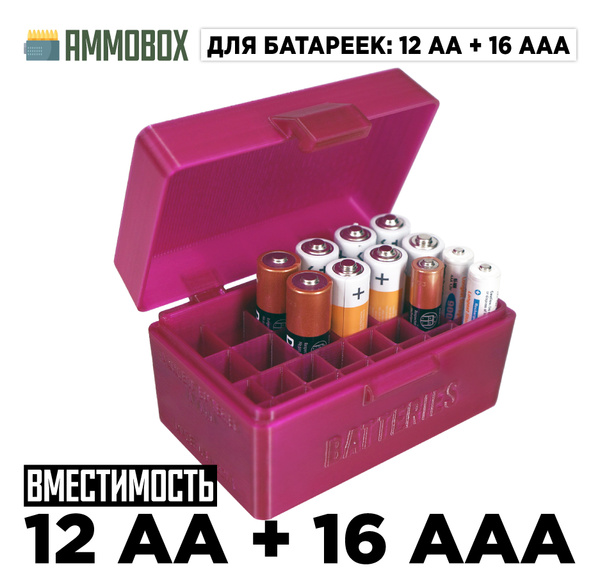 Бокс для батареек/аккумуляторов Ammobox Batteries, арт. AmmoBox ...