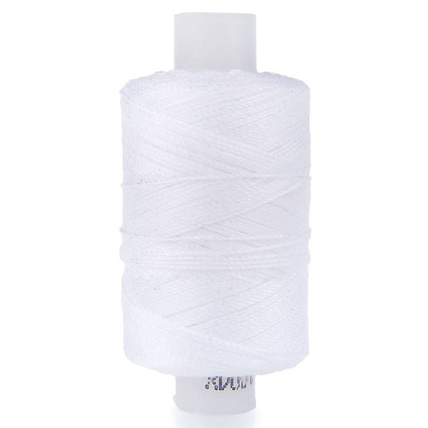 100ЛХ Нитки швейные армированные крепкие 200 м цвет белый 1 шт пнк ...