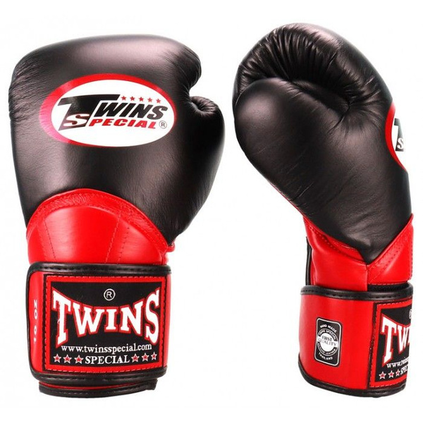 Боксерские перчатки Twins Special BGVL-11 Black/red, 12 - купить по ...