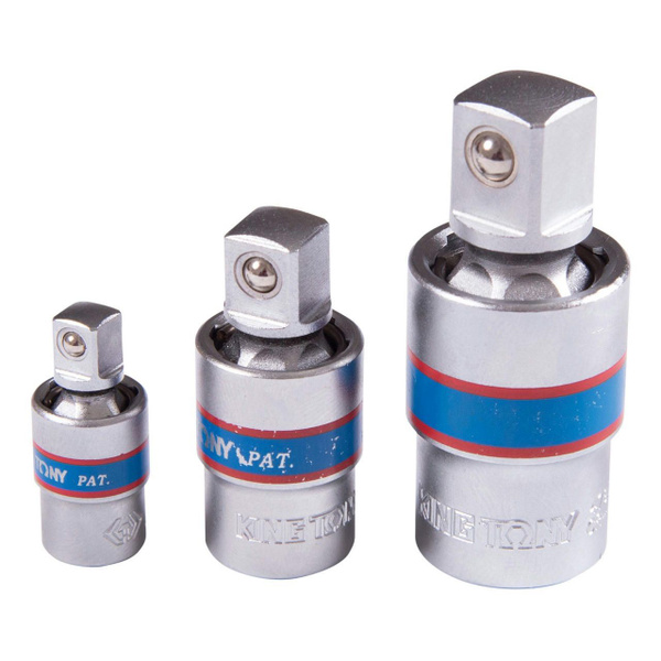 Набор карданов шаровых 1/4", 3/8", 1/2", 3 предмета KING TONY 9113PR ...