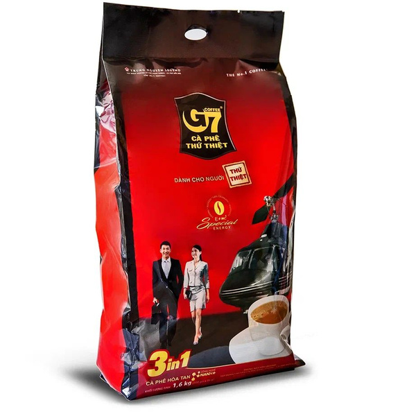 Растворимый кофе 3 в 1 в пакетиках, Trung Nguyen G7 (100 шт. по 16 г ...
