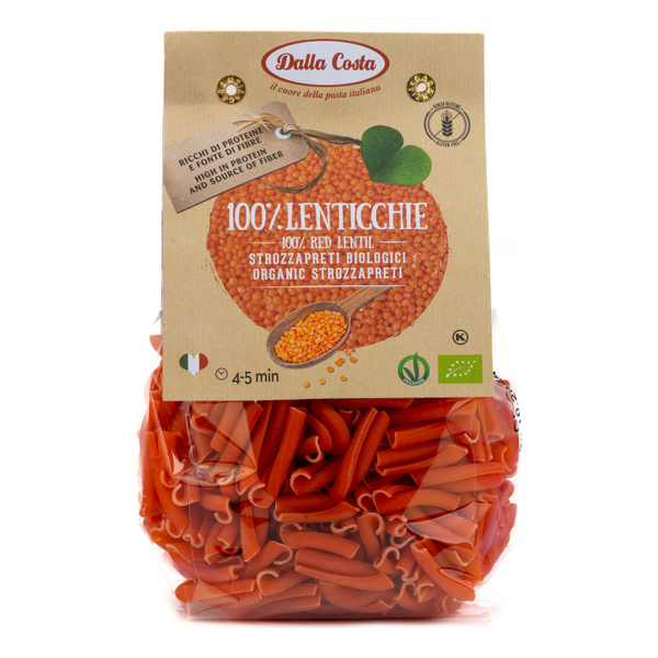 Макаронные изделия Dalla Costa из муки красной чечевицы "Строццапрети ...