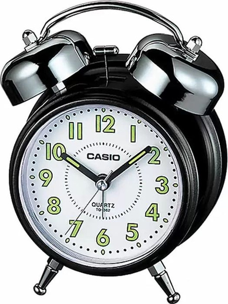 Будильник Casio TQ-362-1B с механическим звонком и подсветкой - купить ...