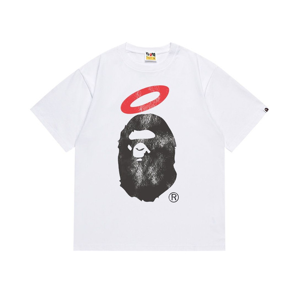 Футболка A BATHING APE, размер 42, цвет белый, хлопок95% - купить по ...