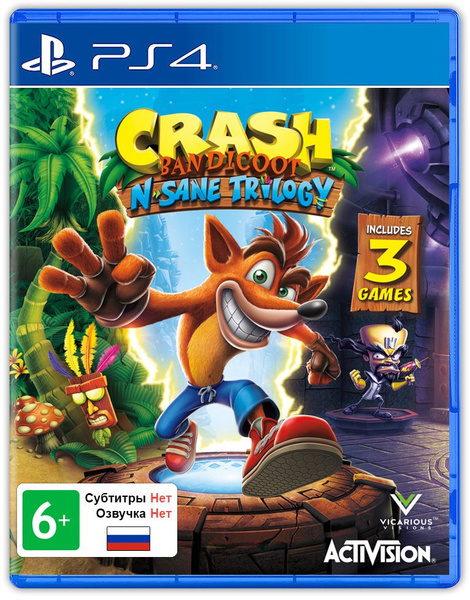 Игра Crash Bandicoot N.Sane Trilogy (PlayStation 5, PlayStation 4 ...