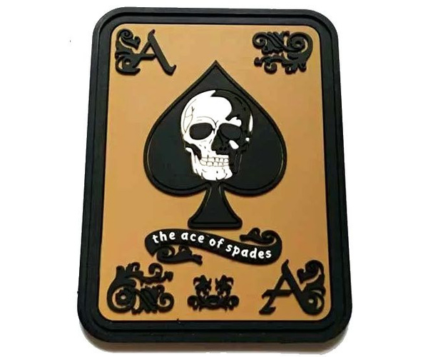 Шеврон "The ace of spades", PVC на велкро, 80x60 мм (Coyote) - купить с ...