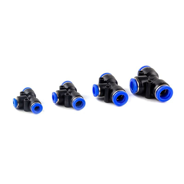 Пневматический T-образный редуктор для тройника:12mm-10mm-12mm - купить ...