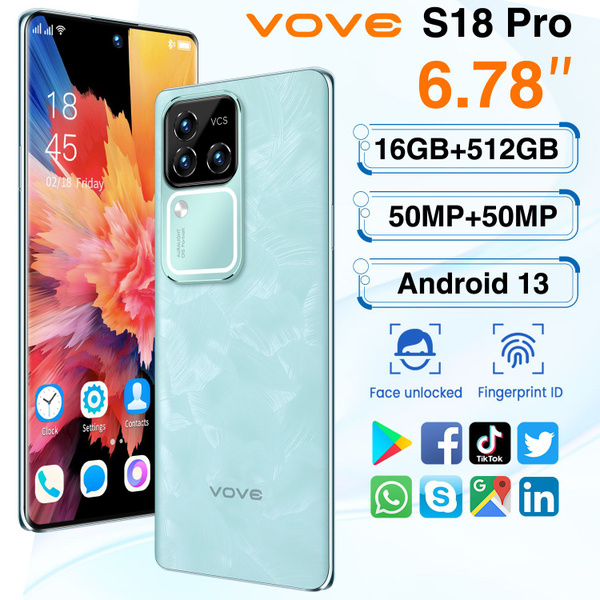 Смартфон Новый игровой телефон s18pro Ultra Slim Ultra HD Android Smart ...