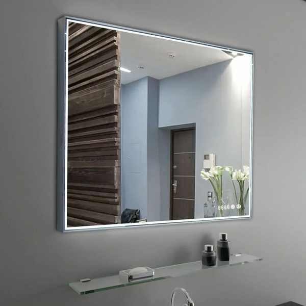Зеркало для ванной Soul of Calypso "Sting LED Grey 1000x700 часы", 70 ...