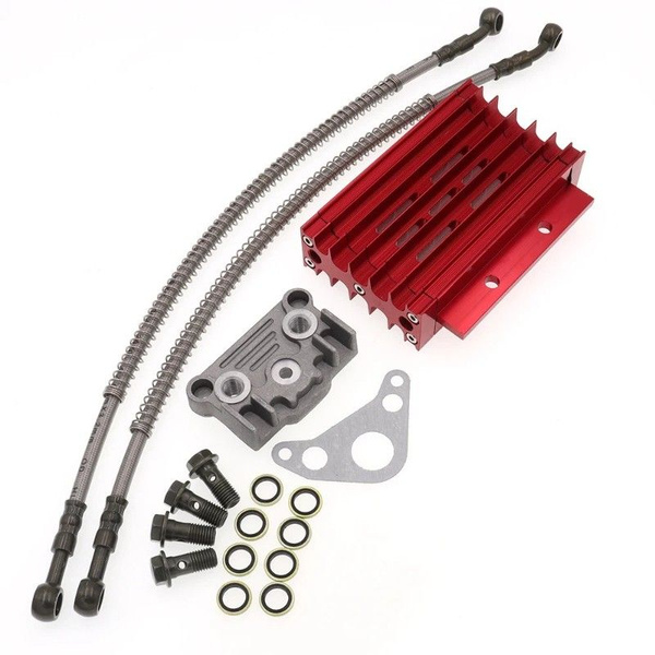 Масляный радиатор для питбайка 110cc 125cc 140cc 150cc - арт. CNC Oil ...