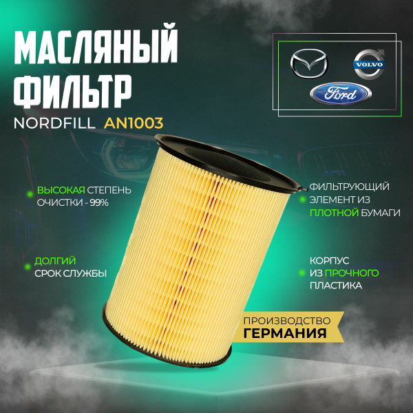 Фильтр воздушный NORDFIL AN1003 - купить по выгодным ценам в интернет ...