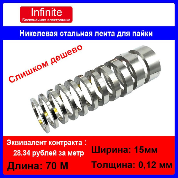 Никелевая стальная лента для пайки/Никелевая лента для сварки ...