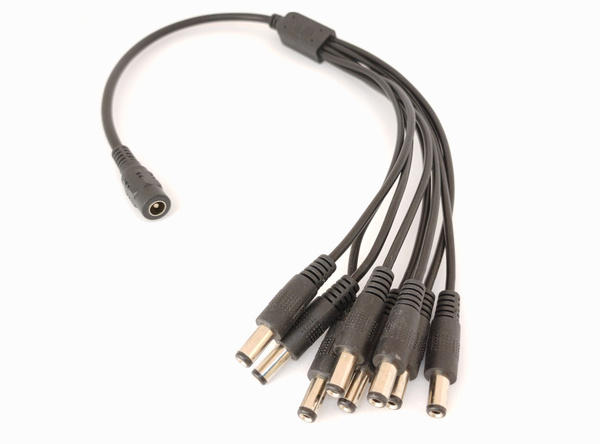 Разветвитель питания DC 1 на 8 разъемов штекер 2,1х5,5 купить на OZON ...