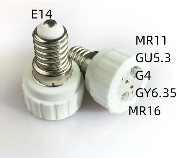 Патрон для лампы Переходник с патрона Е14 на патрон MR16 MR11 GU5.3 G4 ...