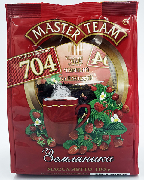 Чай Мастер Тим Земляника 704 м/у 100г Master Team - купить с доставкой ...