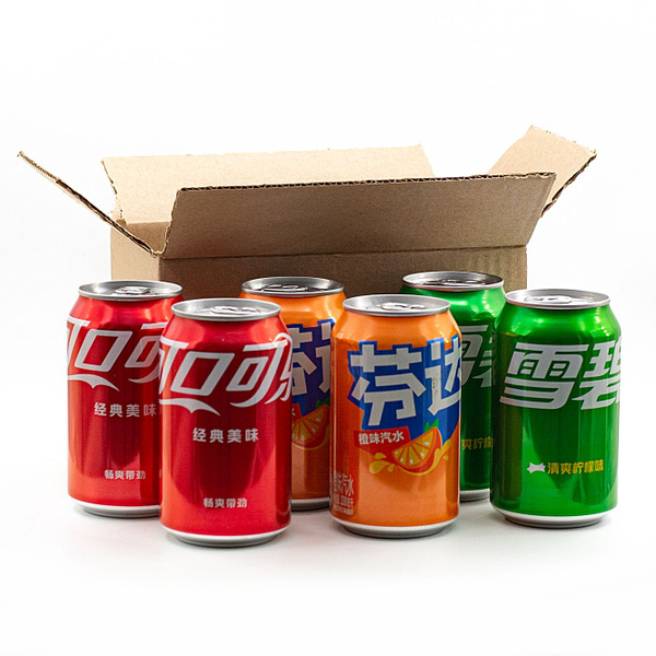 Набор газированных напитков Coca-Cola/ Fanta/ Sprite (Китай) 2+2+2, 330 ...