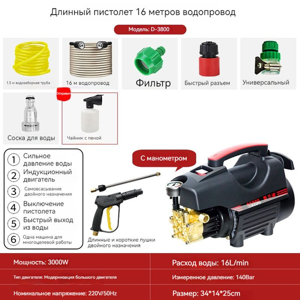 автомойка высокого давления, портативная минимойка купить на OZON по ...