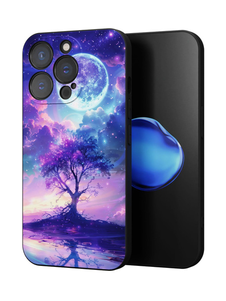 Силиконовый чехол Mcover для iPhone 14 Pro (Айфон 14 Про), Дерево ...