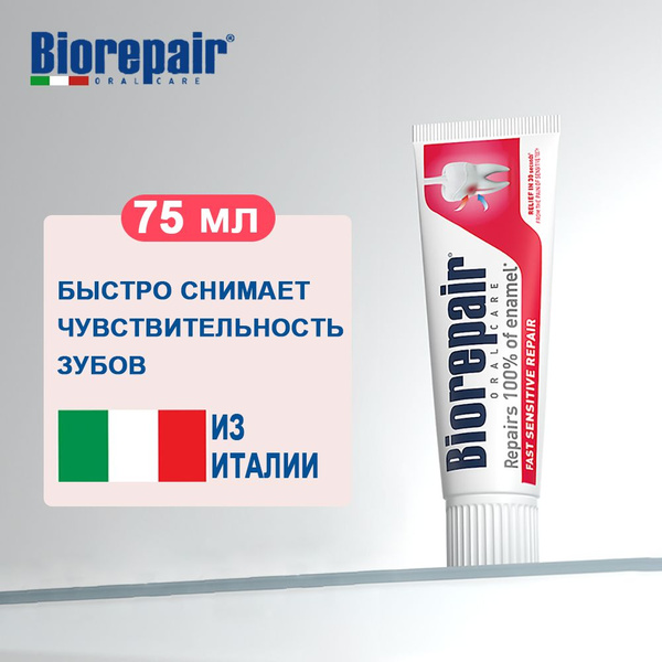 Зубная паста для чувствительных зубов Biorepair Fast Sensitive Repair ...