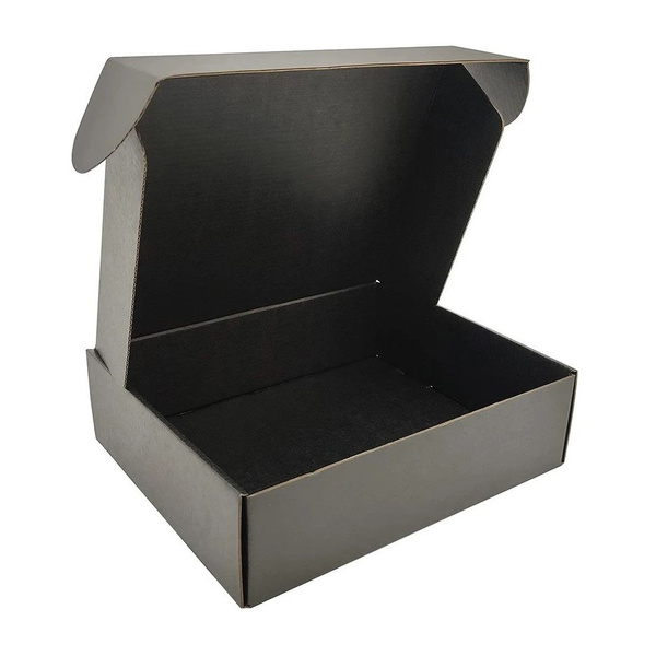 Коробка подарочная большая черная, 45х35х10 см, самосборная - купить по ...