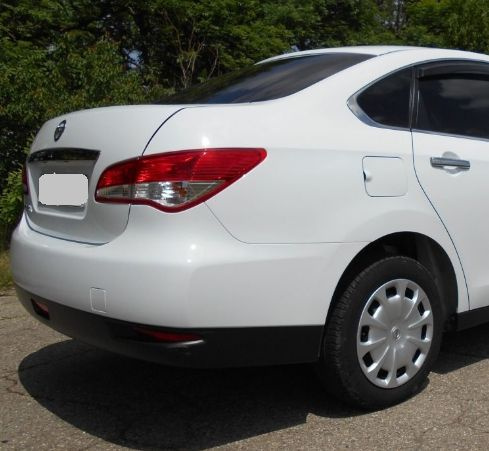 Бампер задний Nissan Almera G15 Ниссан Альмера (2012-2018) ZY2 - БЕЛЫЙ ...