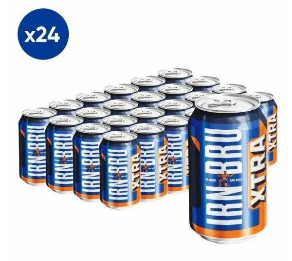 Газированный напиток Irn Bru 0,33л.*24шт. Xtra Айрон Брю - купить с ...