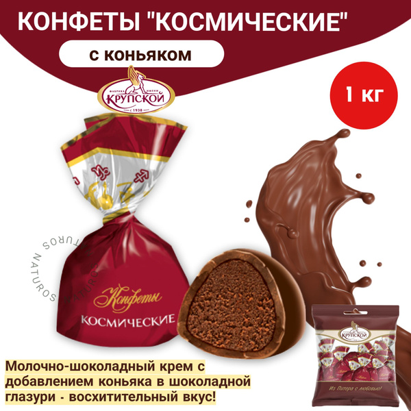 Конфеты шоколадные "Космические", весовые, 1 кг - купить с доставкой по ...