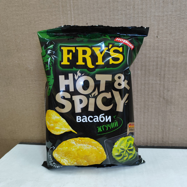 Характеристики Чипсы FRY'S Жгучий васаби 70гр х24шт подробное описание ...