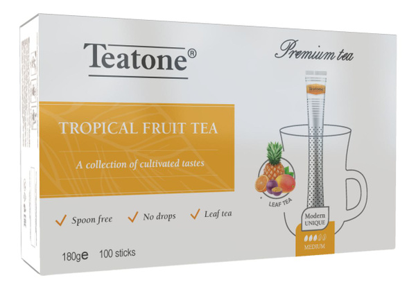 Чай черный Teatone Тропические фрукты в стиках (1.8г x 100шт), 180г ...