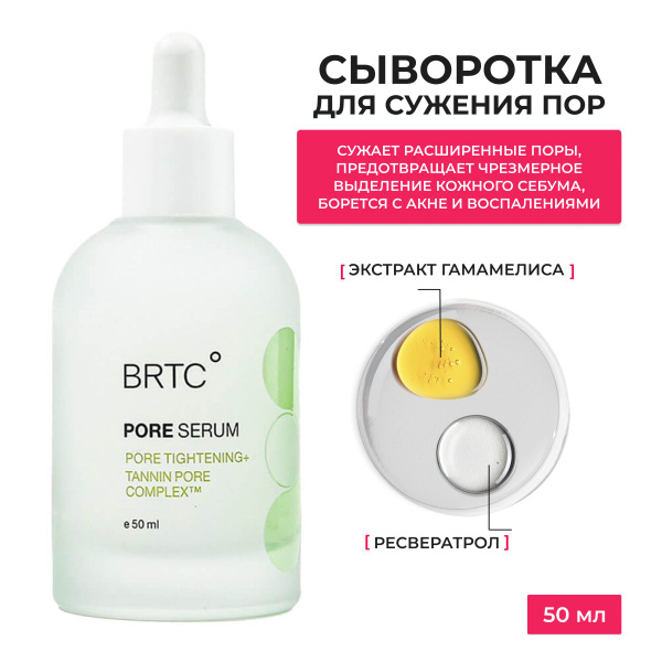 BRTC cеборегулирующая сыворотка для сужения пор 50 мл. / BRTC Pore ...