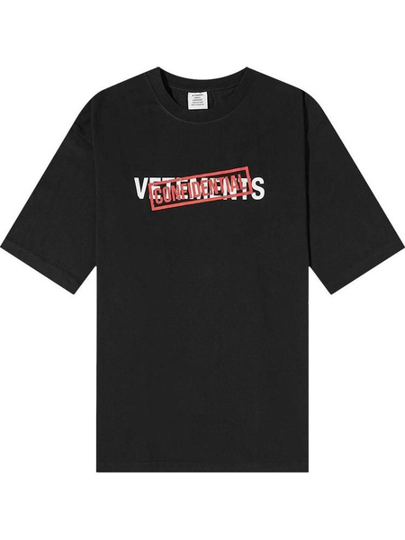 Футболка Vetements, размер 48, цвет черный - купить по выгодной цене в ...