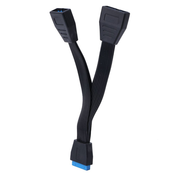 USB-концентратор,Разветвитель 19PIN на два разъема USB3.0 для ...
