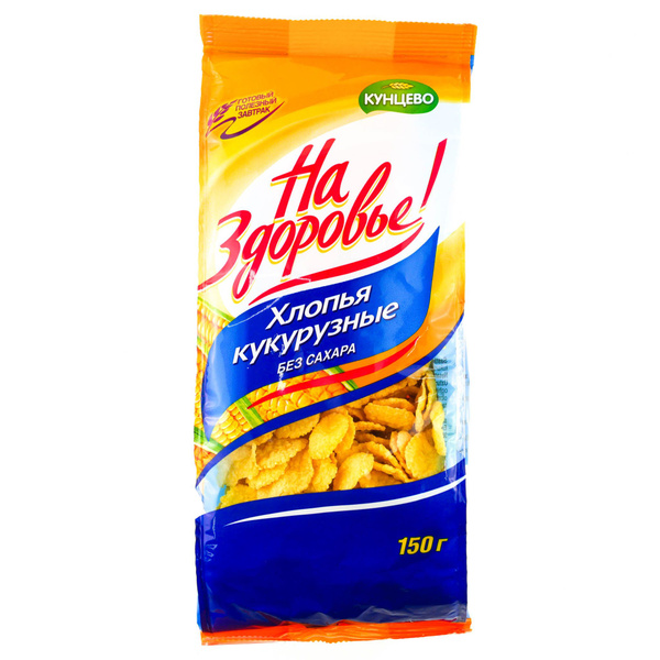 Кунцево На Здоровье кукурузные хлопья без сахара, природные витамины и ...