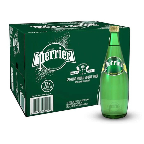 Perrier Вода Газированная 750мл. 12шт - купить с доставкой по выгодным ...