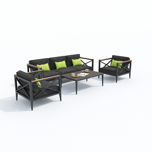 Набор садовой мебели: IDEAL PATIO OUTDOOR STYLE Лаунж зона VERITA темно ...