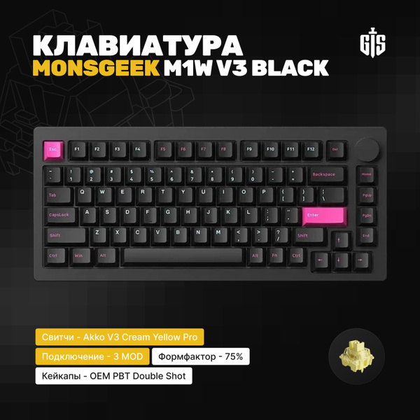 Механическая клавиатура Geek Side monsgeek m1w v3 купить по низкой цене ...