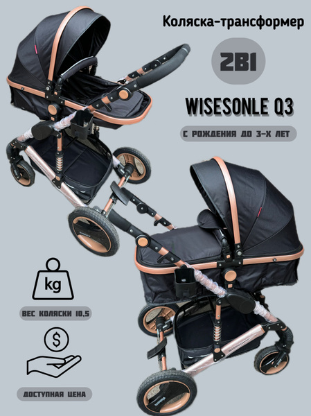 Детская коляска трансформер Wisesonle Q3 2в1 - купить с доставкой по ...