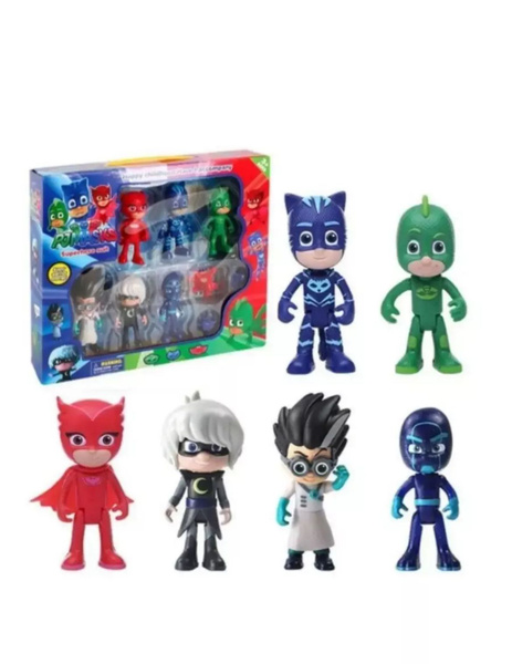 Набор фигурки игрушки Герои в масках PJ Masks 6 шт - купить с доставкой ...